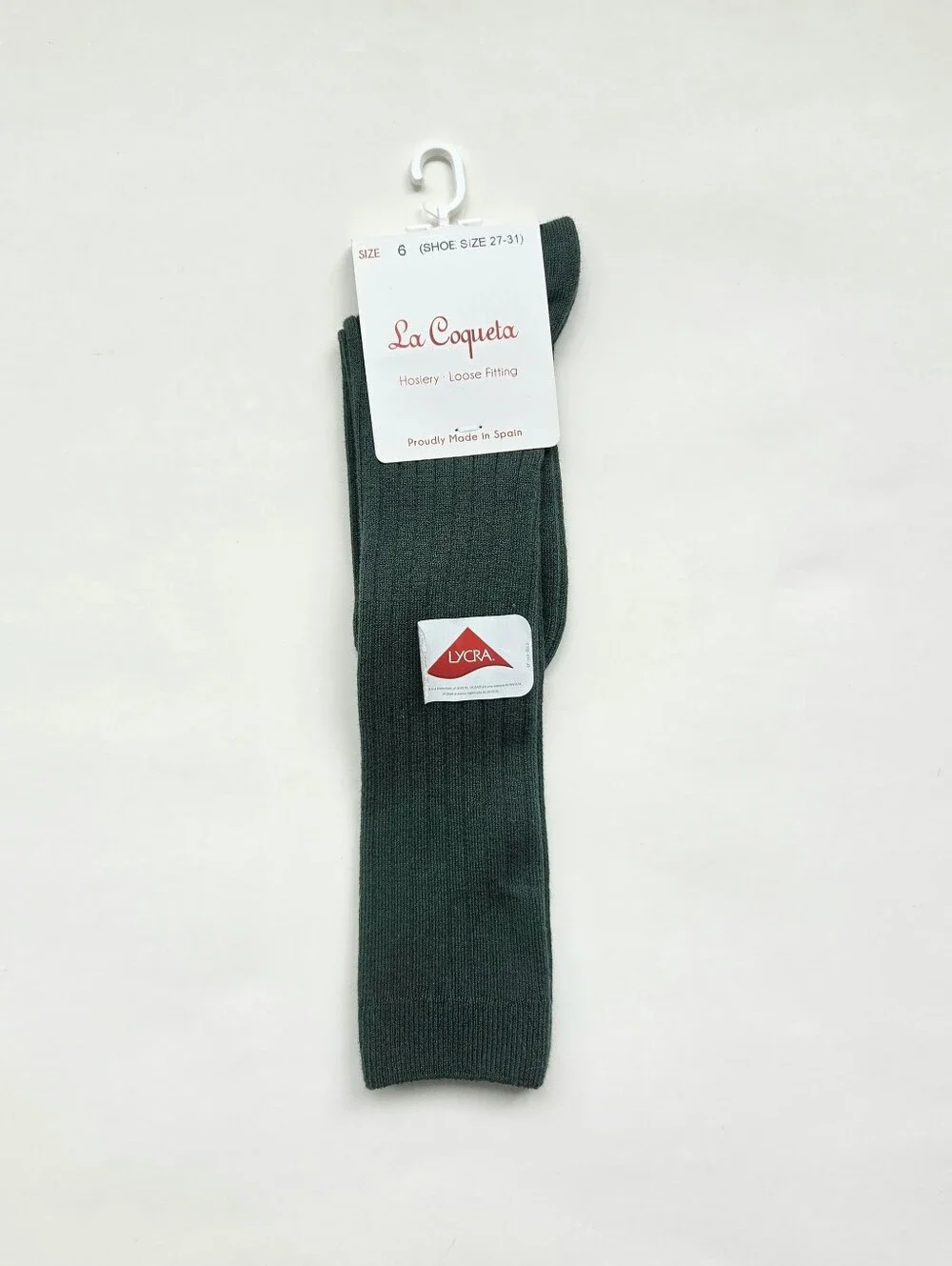 Condor Green Ribbed Knee Socks